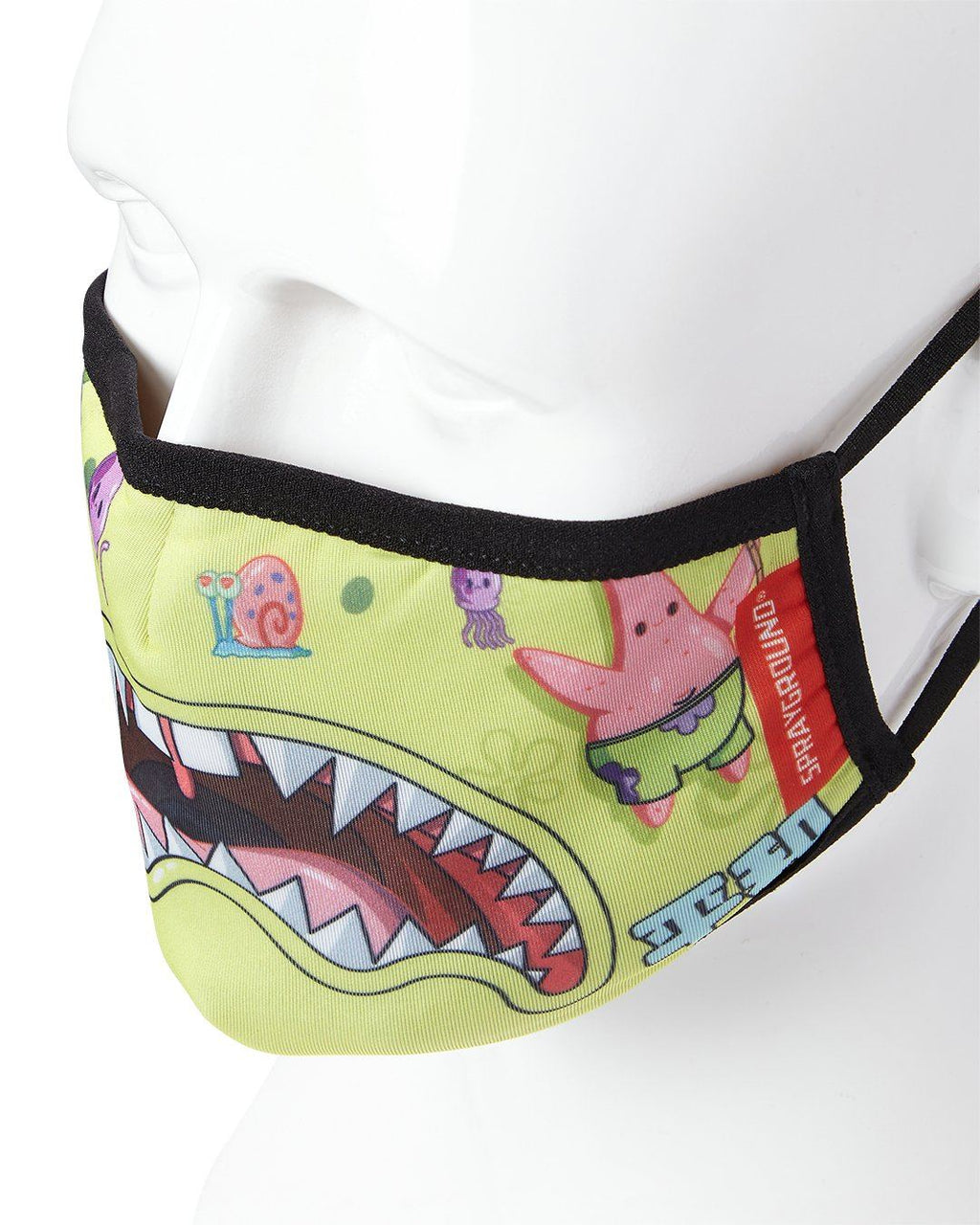 SPRAYGROUND Adult SpongeBob Japan Shark Form Fitting Face-Covering Fashion Face Mask — product image 3