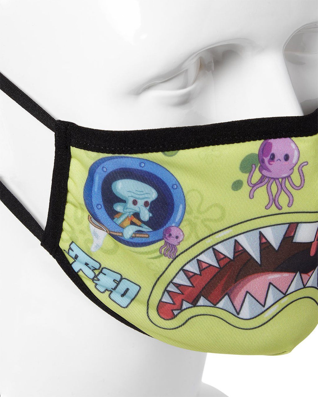 SPRAYGROUND Adult SpongeBob Japan Shark Form Fitting Face-Covering Fashion Face Mask — product image 4