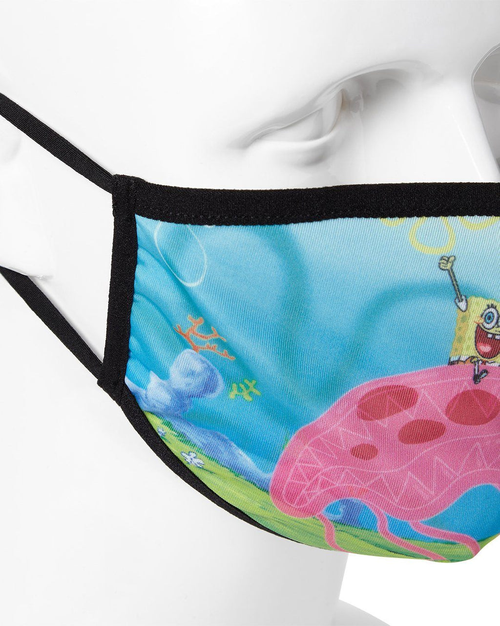 SPRAYGROUND Adult SpongeBob Jelly Shark Form Fitting Face-Covering Fashion Face Mask — product image 4