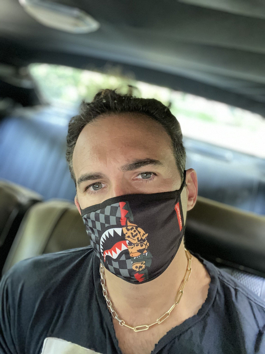 SPRAYGROUND Adult Spucci Split Form-Fitting Face Mask — product image 3