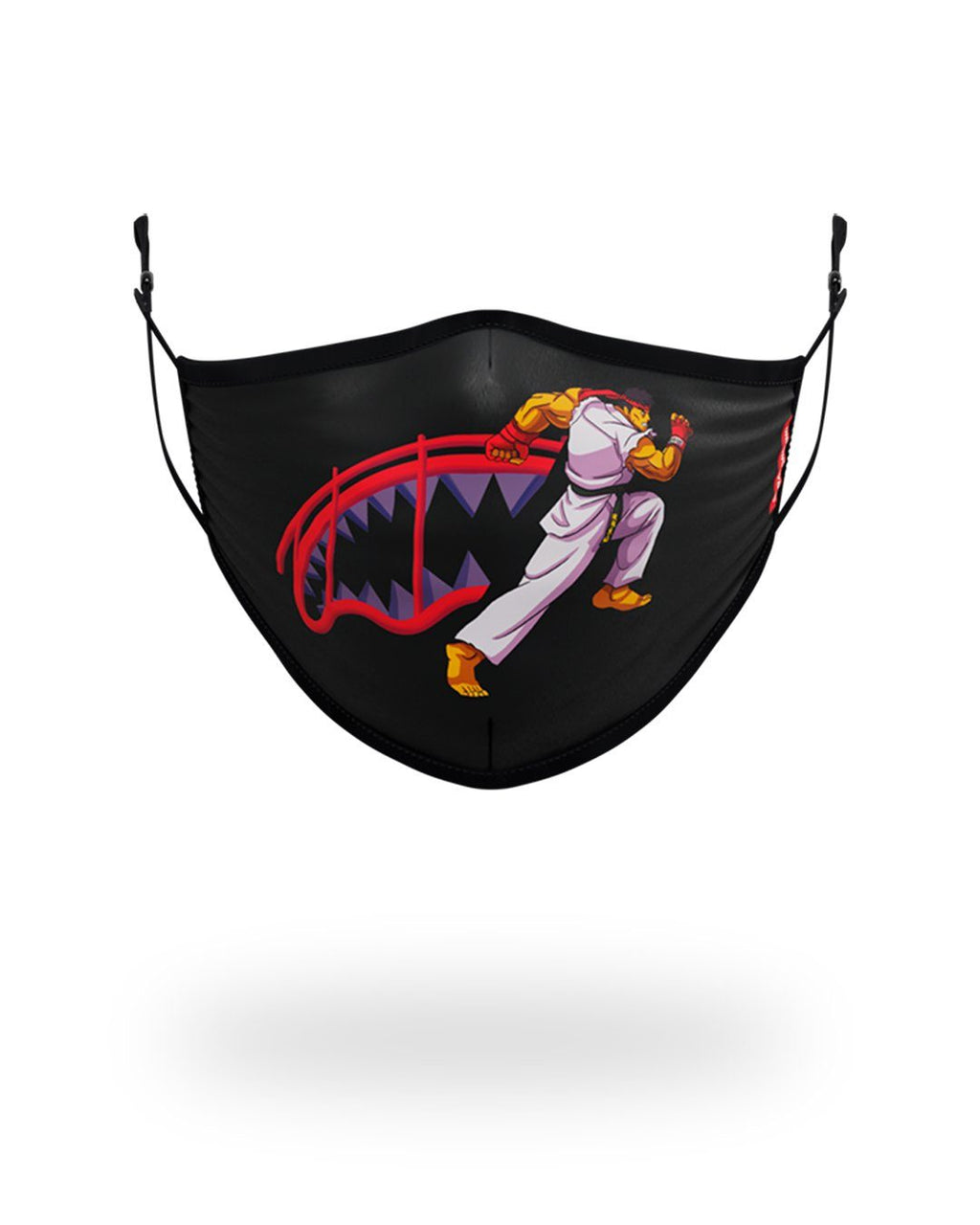 SPRAYGROUND Adult Street Fighter Ryu Shark Form Fitting Face-Covering Fashion Face Mask — product image 1