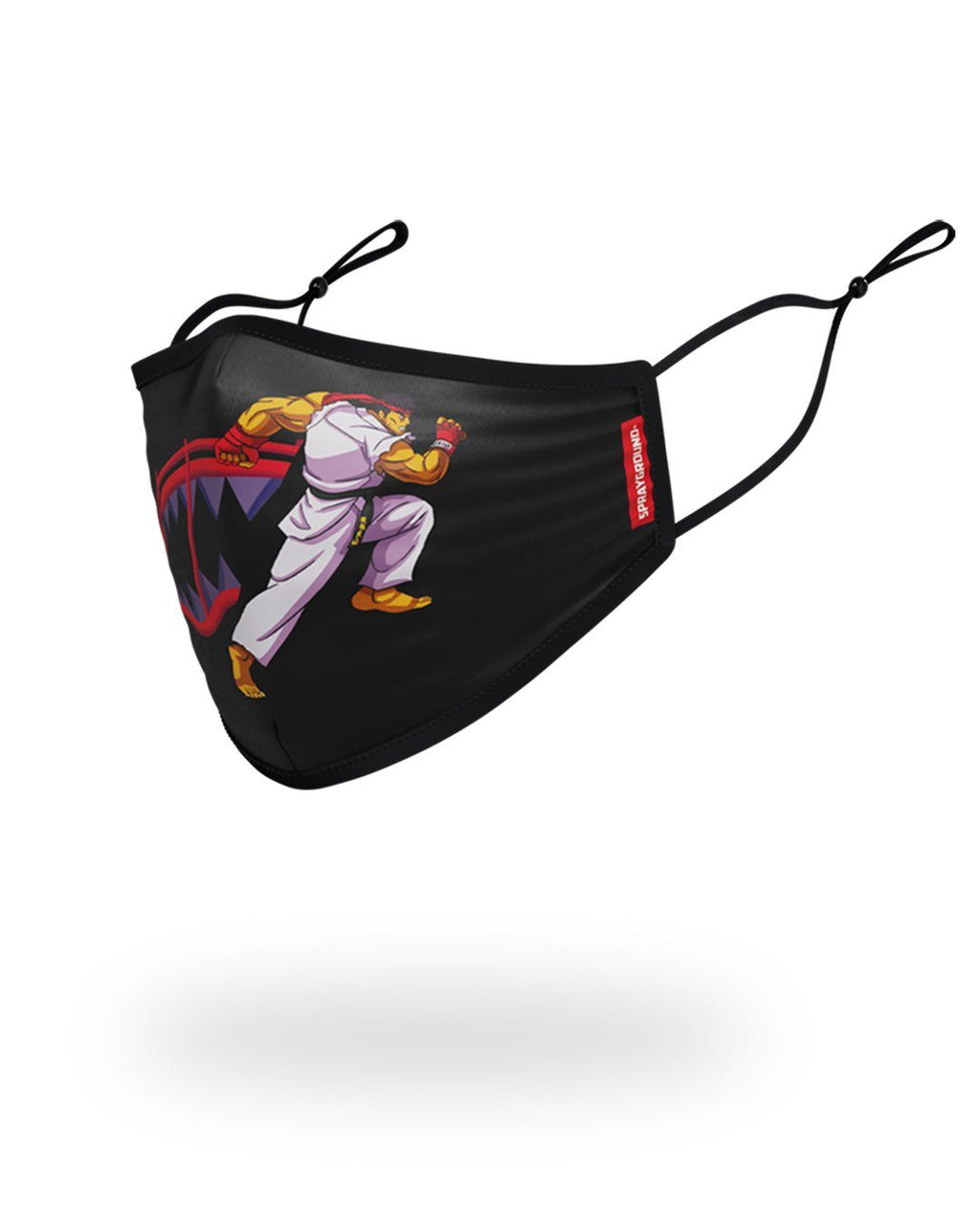 SPRAYGROUND Adult Street Fighter Ryu Shark Form Fitting Face-Covering Fashion Face Mask — product image 2