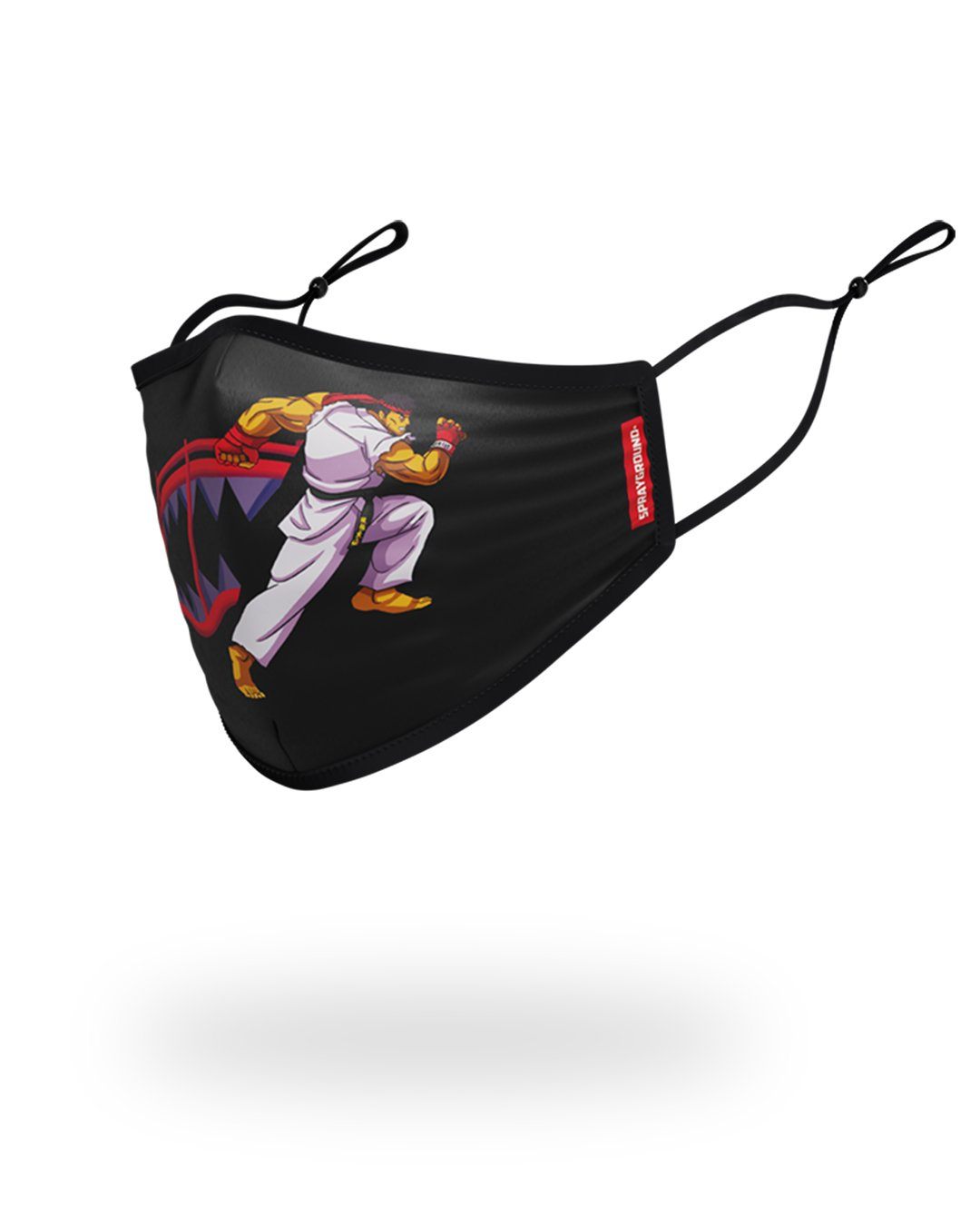 SPRAYGROUND Adult Street Fighter Ryu Shark Form Fitting Face-Covering Fashion Face Mask — product image 2
