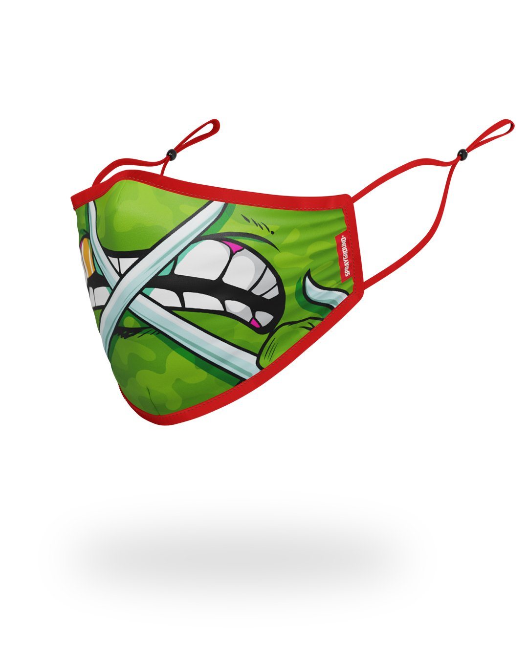 SPRAYGROUND Adult Tmnt: Raphael Shark Form Fitting Face-Covering Fashion Face Mask — product image 2
