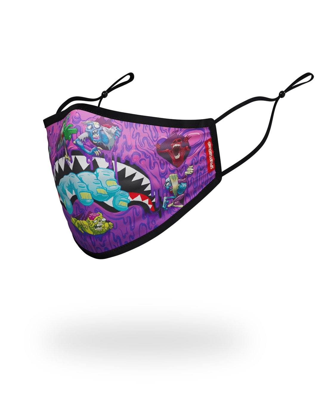 SPRAYGROUND Adult Zombie Shark Form Fitting Face Mask — product image 2