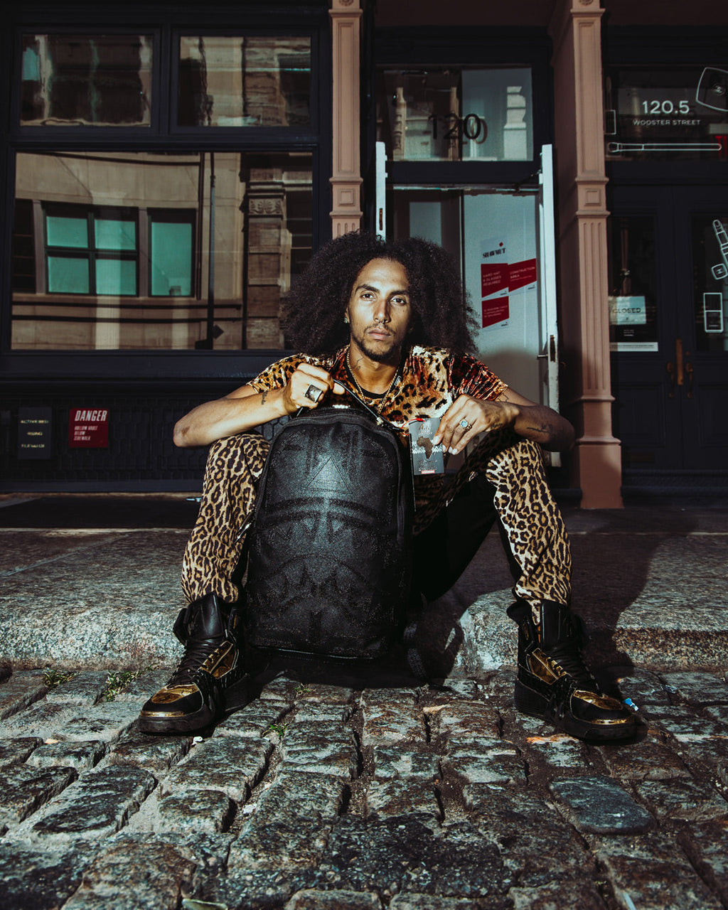 SPRAYGROUND African Intelligence 9 Apex Genius Backpack - Sandflower Collab — product image 4