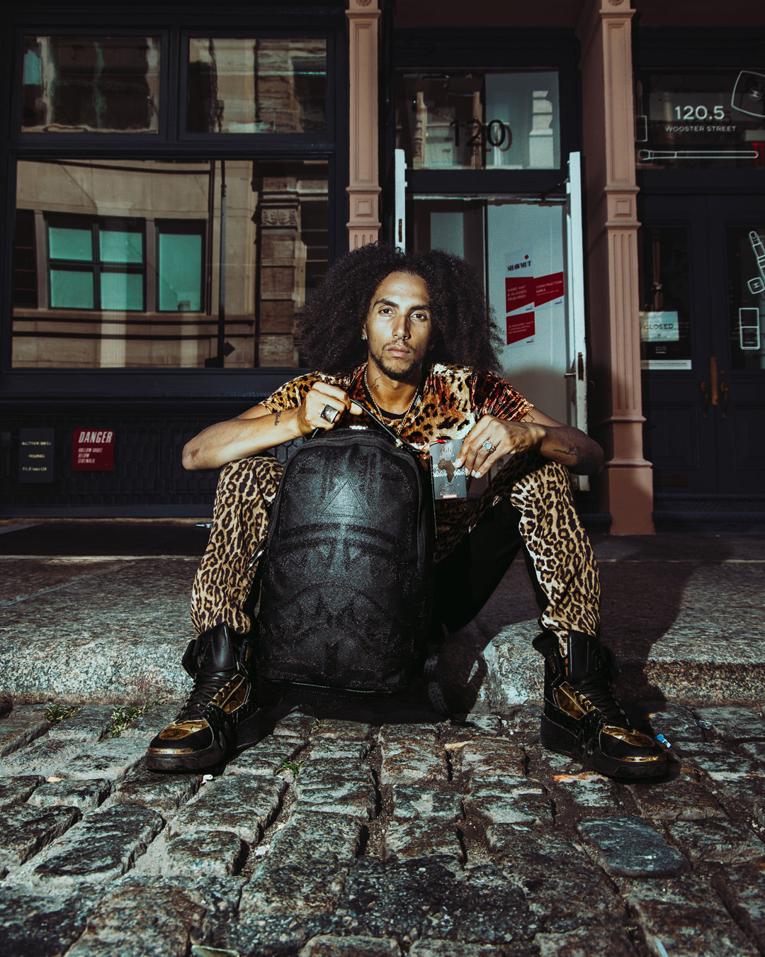 SPRAYGROUND African Intelligence 9 Apex Genius Backpack - Sandflower Collab — product image 4