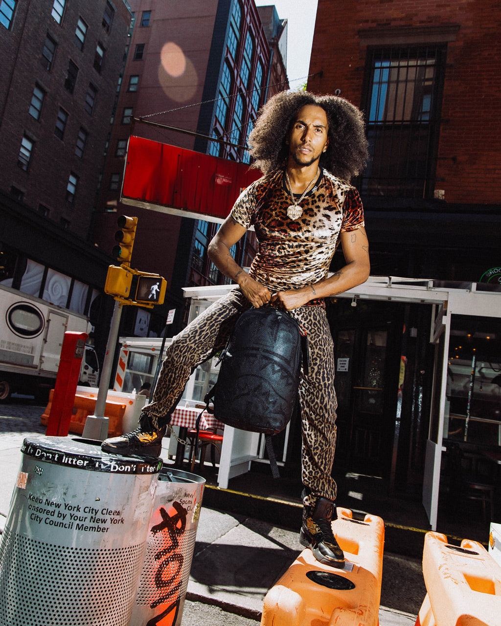 SPRAYGROUND African Intelligence 9 Apex Genius Backpack - Sandflower Collab — product image 8