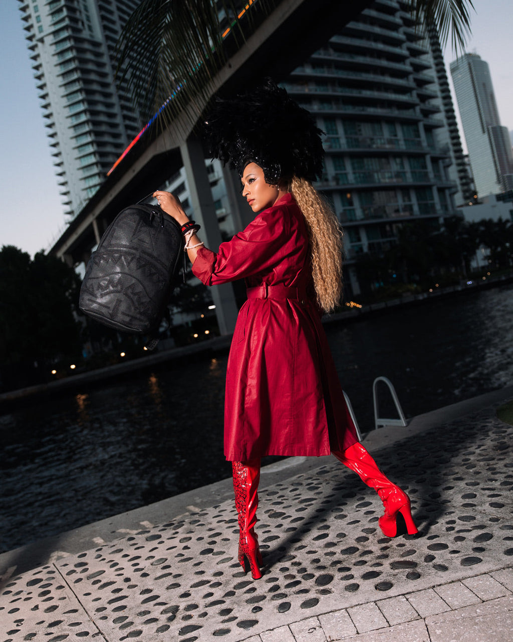 SPRAYGROUND African Intelligence 9 Apex Genius Backpack - Sandflower Collab — product image 10
