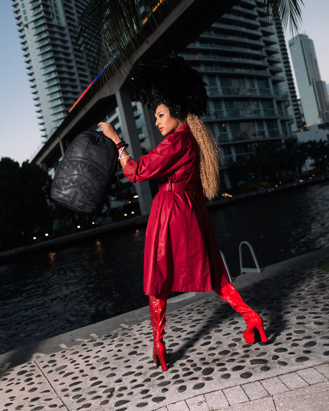 SPRAYGROUND African Intelligence 9 Apex Genius Backpack - Sandflower Collab — product image 10