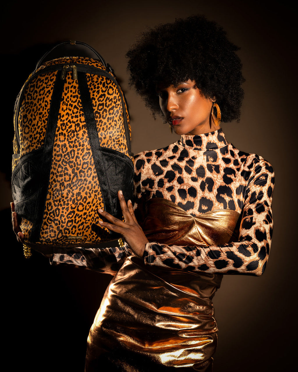 SPRAYGROUND African Intelligence 9 Courage Lives On Backpack - Sandflower Collab — product image 2