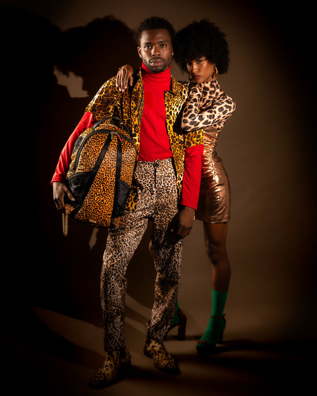 SPRAYGROUND African Intelligence 9 Courage Lives On Backpack - Sandflower Collab — product image 4