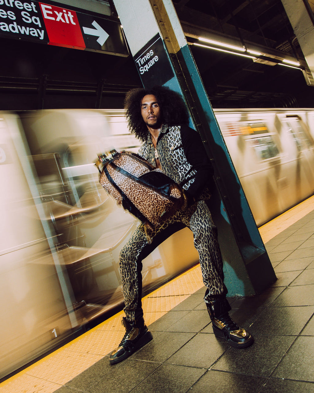SPRAYGROUND African Intelligence 9 Courage Lives On Backpack - Sandflower Collab — product image 17