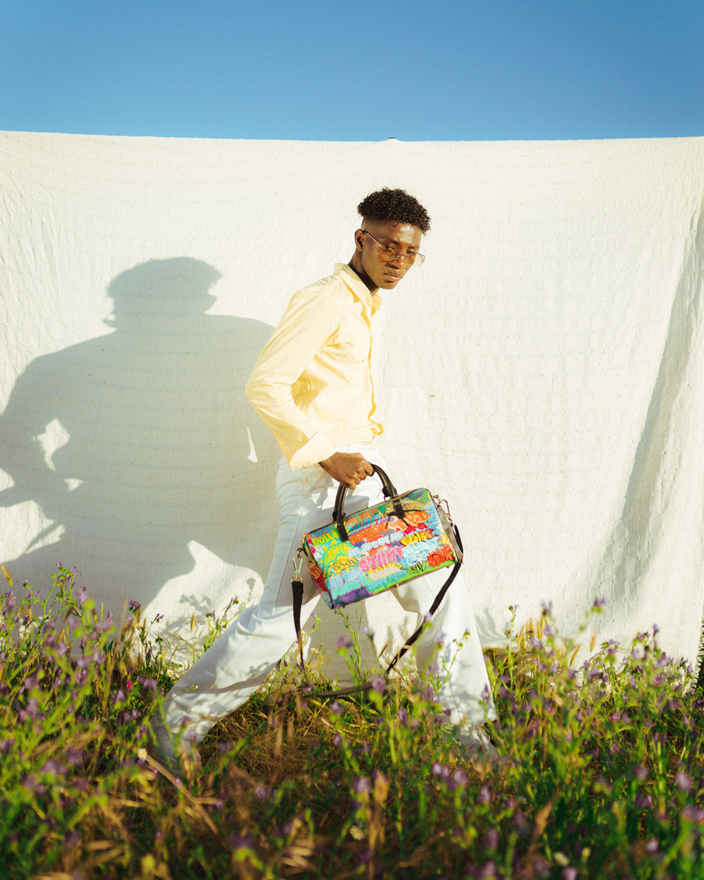 SPRAYGROUND Astromane Sharks In Space Mini Duffle — product image 2