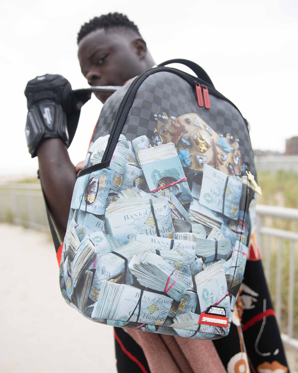 SPRAYGROUND Bank Stacks Of Zamunda Coming 2 America Backpack — product image 6