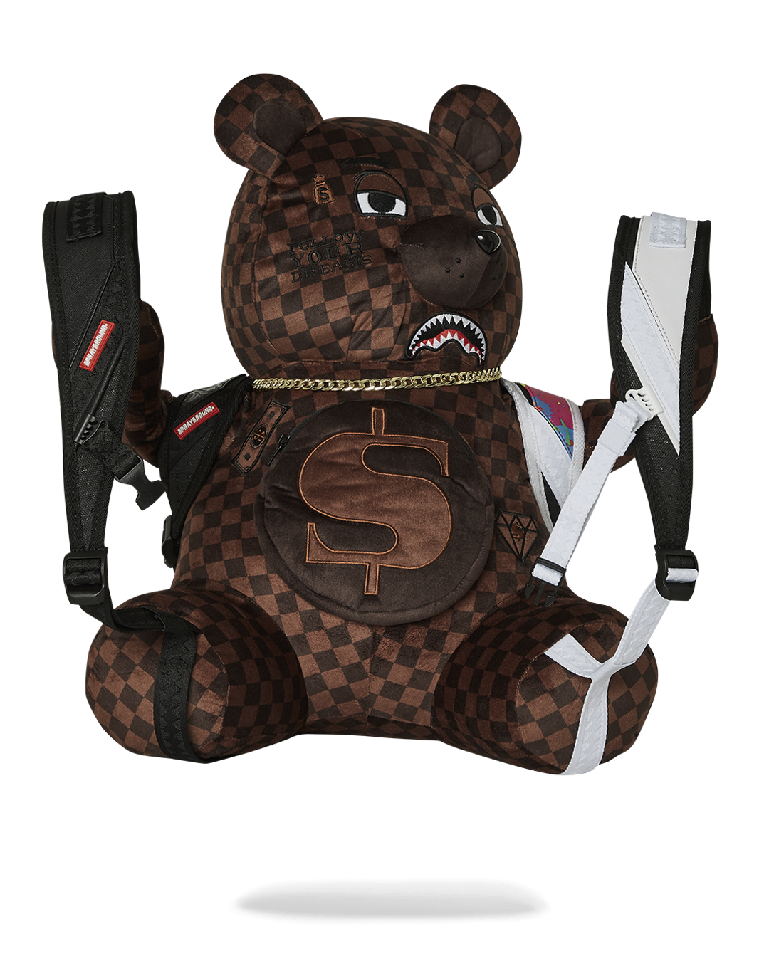 SPRAYGROUND Bear Wearing Backpack As A Backpack — product image 1