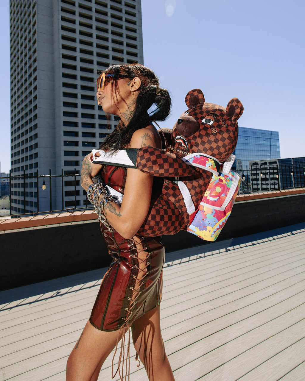 SPRAYGROUND Bear Wearing Backpack As A Backpack — product image 2
