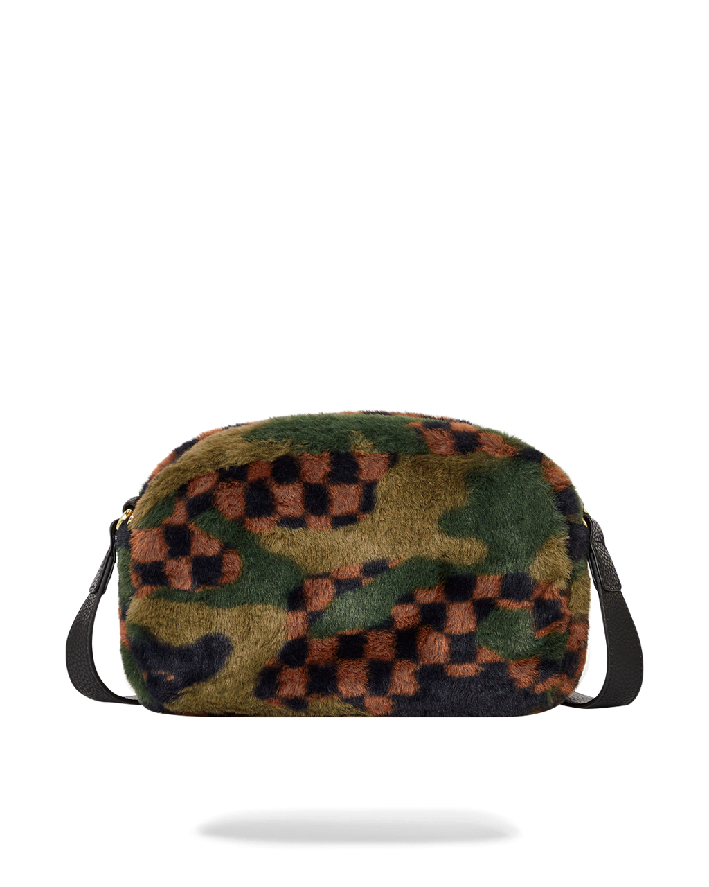 SPRAYGROUND Big Sky Fur Shark Messenger Brick Bag Toiletry Bag — product image 5