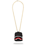 SPRAYGROUND Black Chenille Shark Backpack Chain — product image 1
