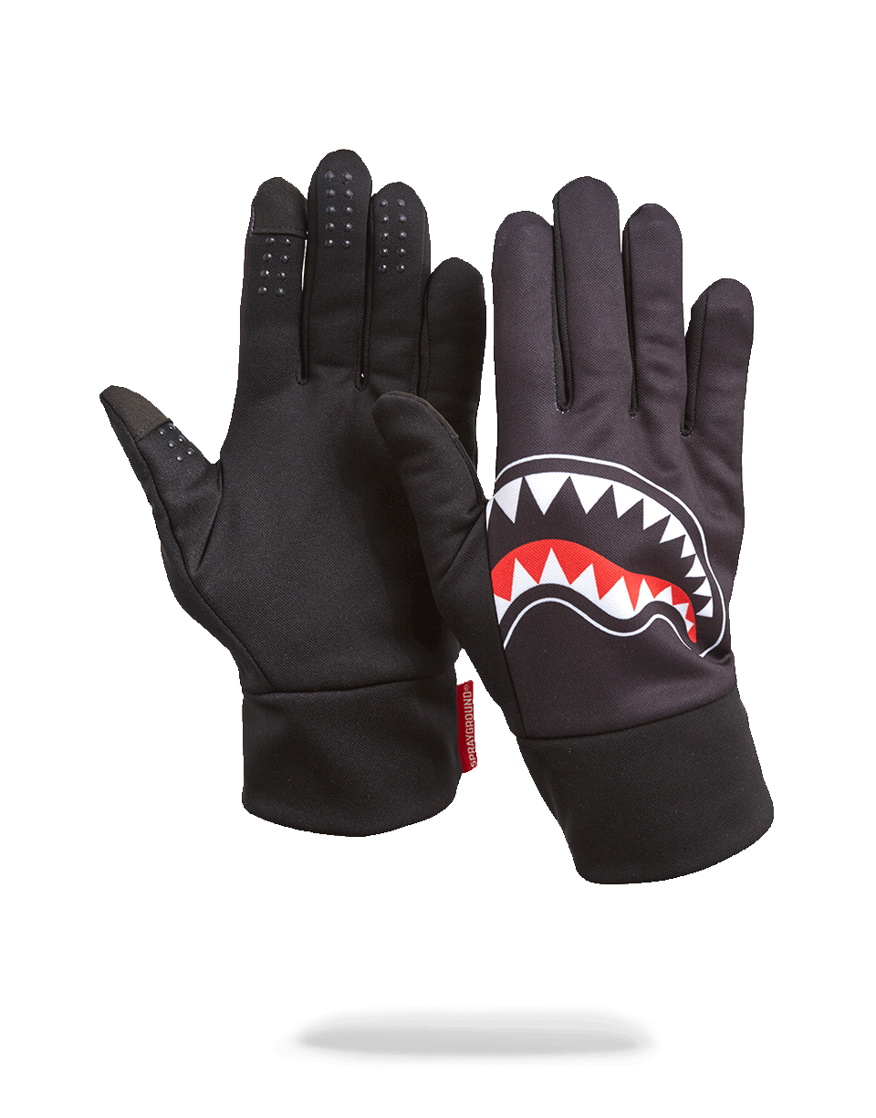 SPRAYGROUND Black Shark Mouth Gloves — product image 1