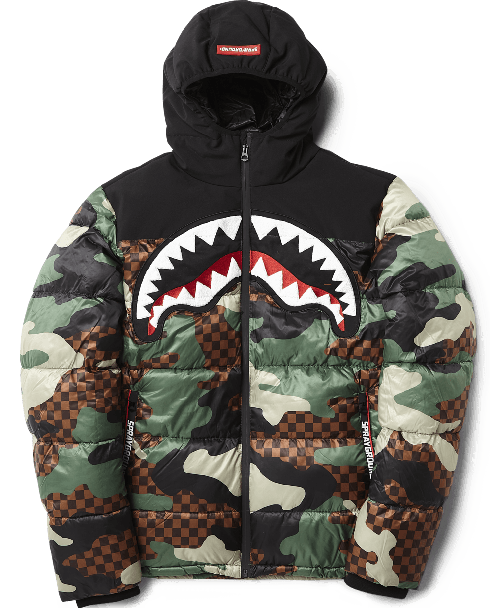 SPRAYGROUND Camo Checkered Puffer — product image 1