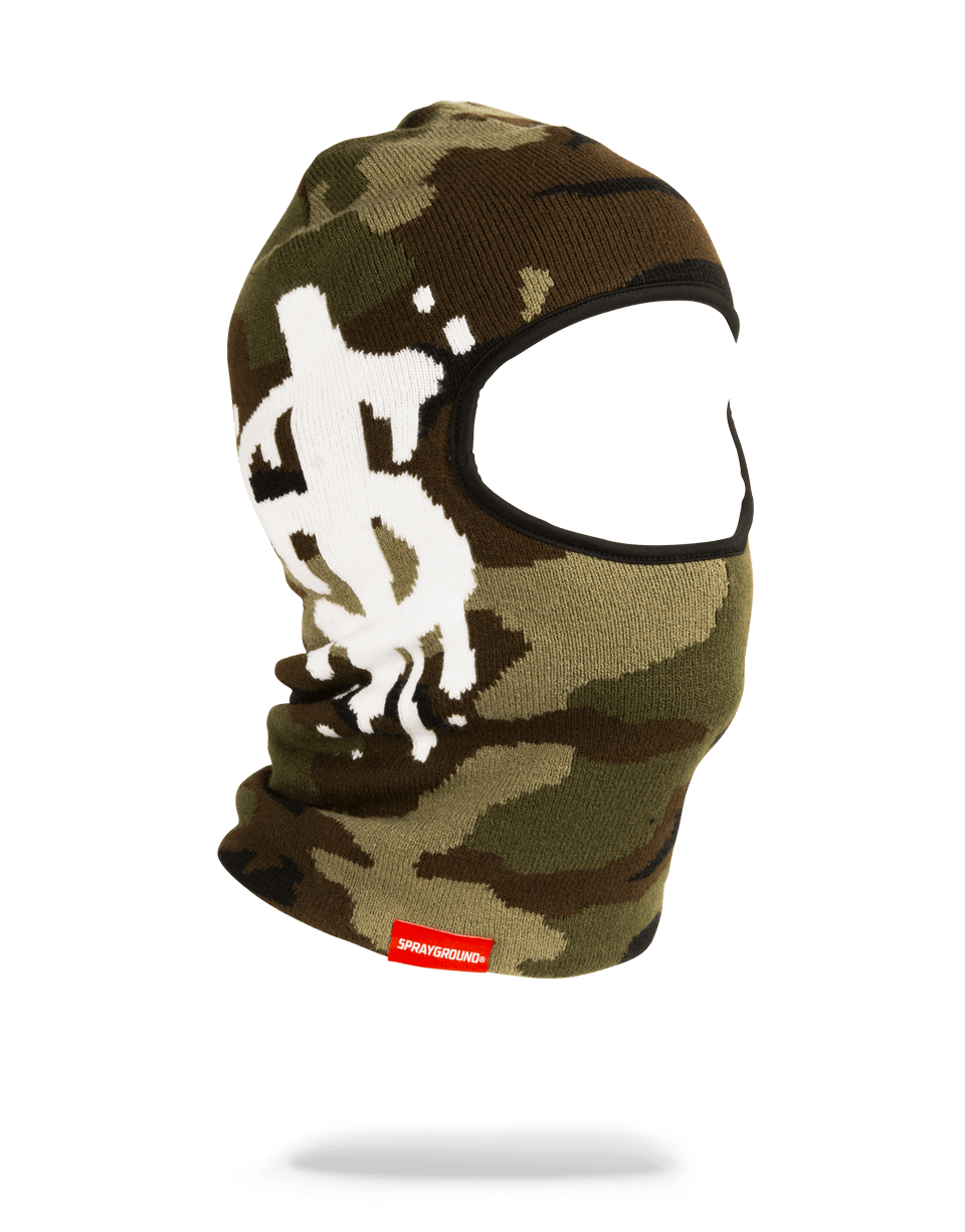 SPRAYGROUND Camo Money Drip Ski Mask — product image 1