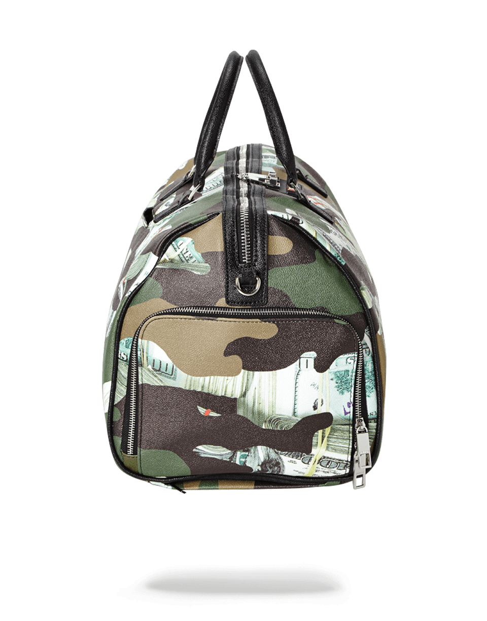SPRAYGROUND Camo Money Shark Duffle — product image 3