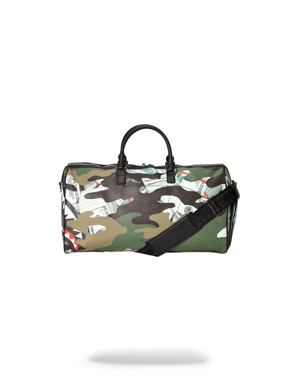 SPRAYGROUND Camo Money Shark Duffle — product image 4