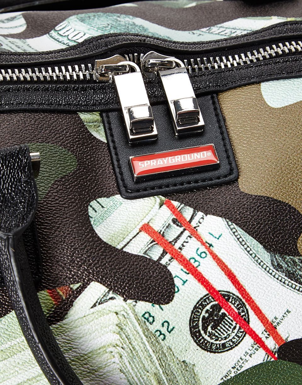 SPRAYGROUND Camo Money Shark Duffle — product image 6