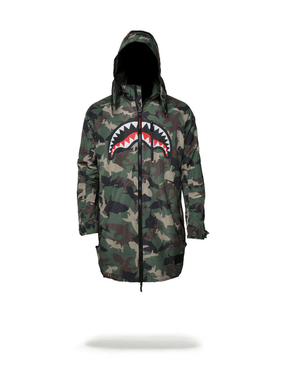 SPRAYGROUND Camo Shark Paratrooper Jacket — product image 1