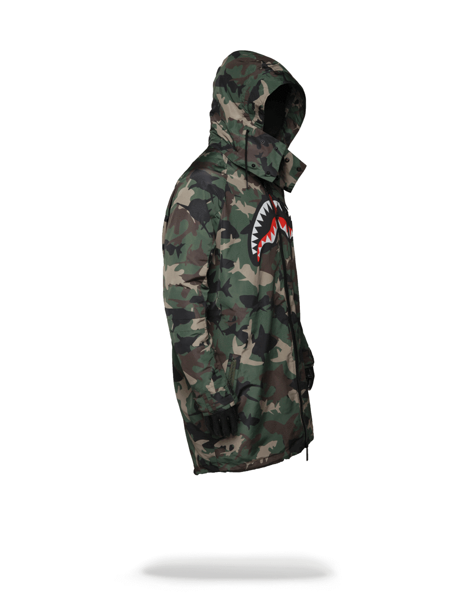 SPRAYGROUND Camo Shark Paratrooper Jacket — product image 2