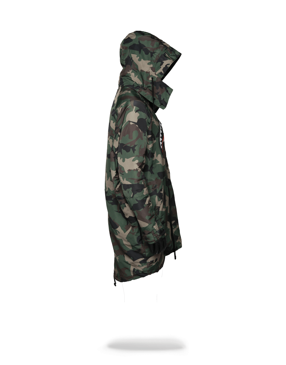 SPRAYGROUND Camo Shark Paratrooper Jacket — product image 3