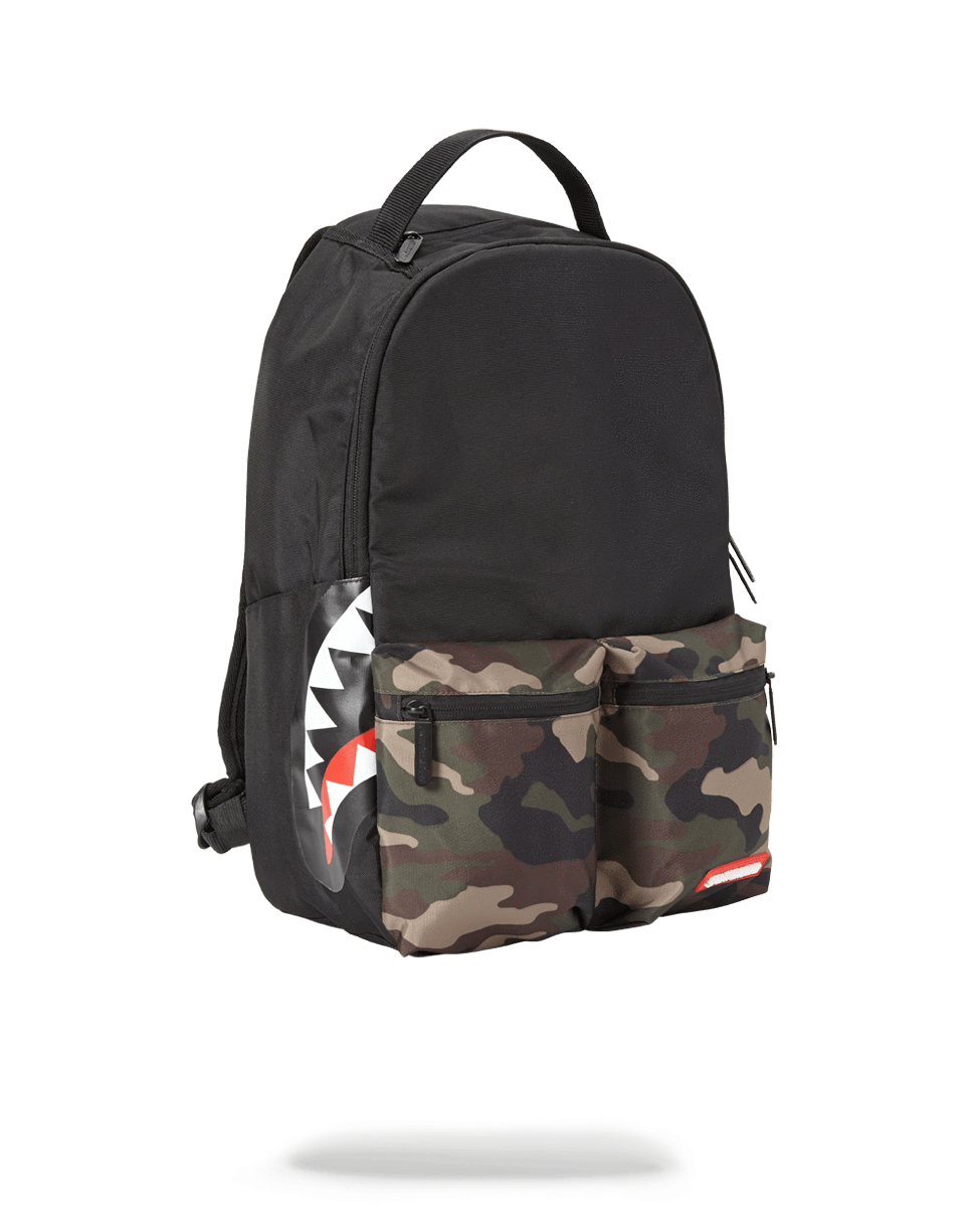 SPRAYGROUND Camo Side Shark Double Cargo Backpack — product image 2