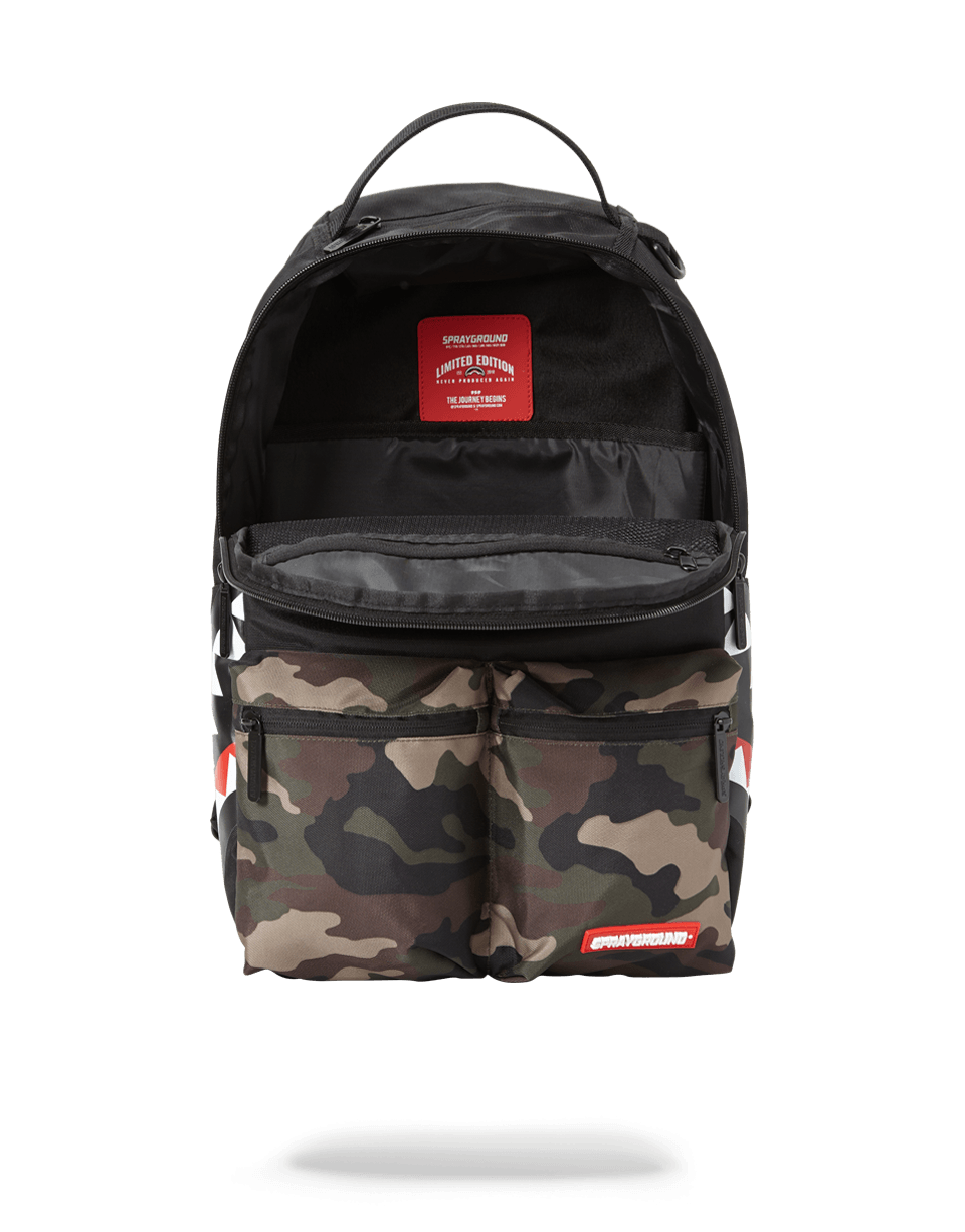 SPRAYGROUND Camo Side Shark Double Cargo Backpack — product image 5