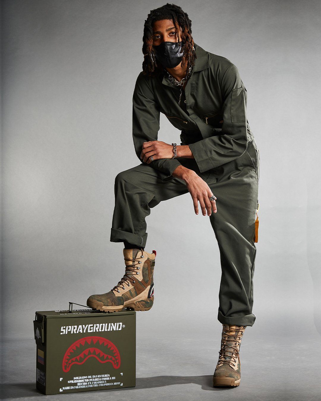SPRAYGROUND Camo Terrain Fuerza Cobra Paratrooper Boots - Made In Colombia — product image 3