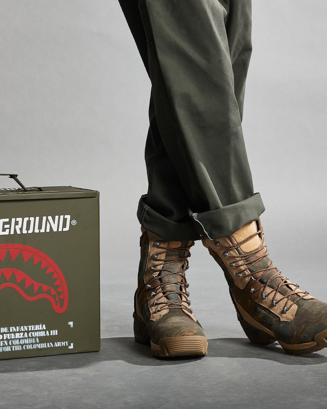 SPRAYGROUND Camo Terrain Fuerza Cobra Paratrooper Boots - Made In Colombia — product image 4