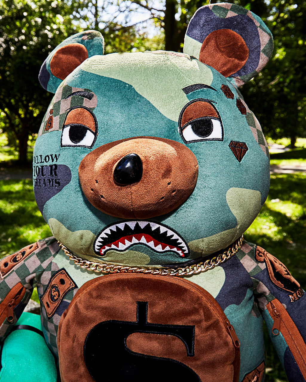 SPRAYGROUND Camocheck Moneybear Teddybear Backpack — product image 6