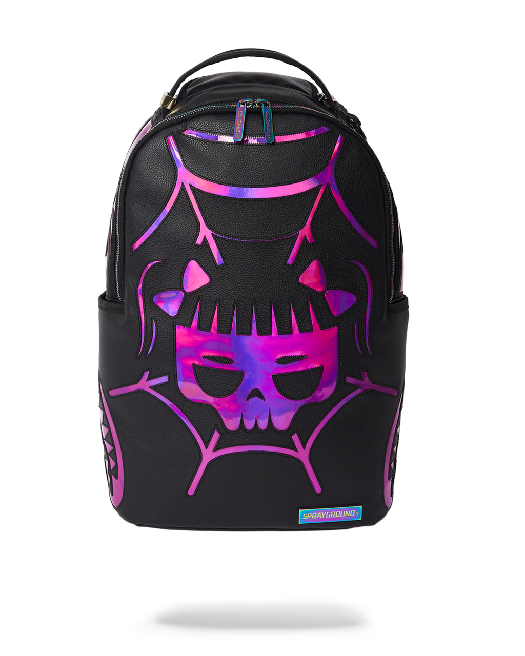 SPRAYGROUND Cazzu Iridescent Cut & Sew Spider Skull Shark Backpack (DLXV) — product image 1