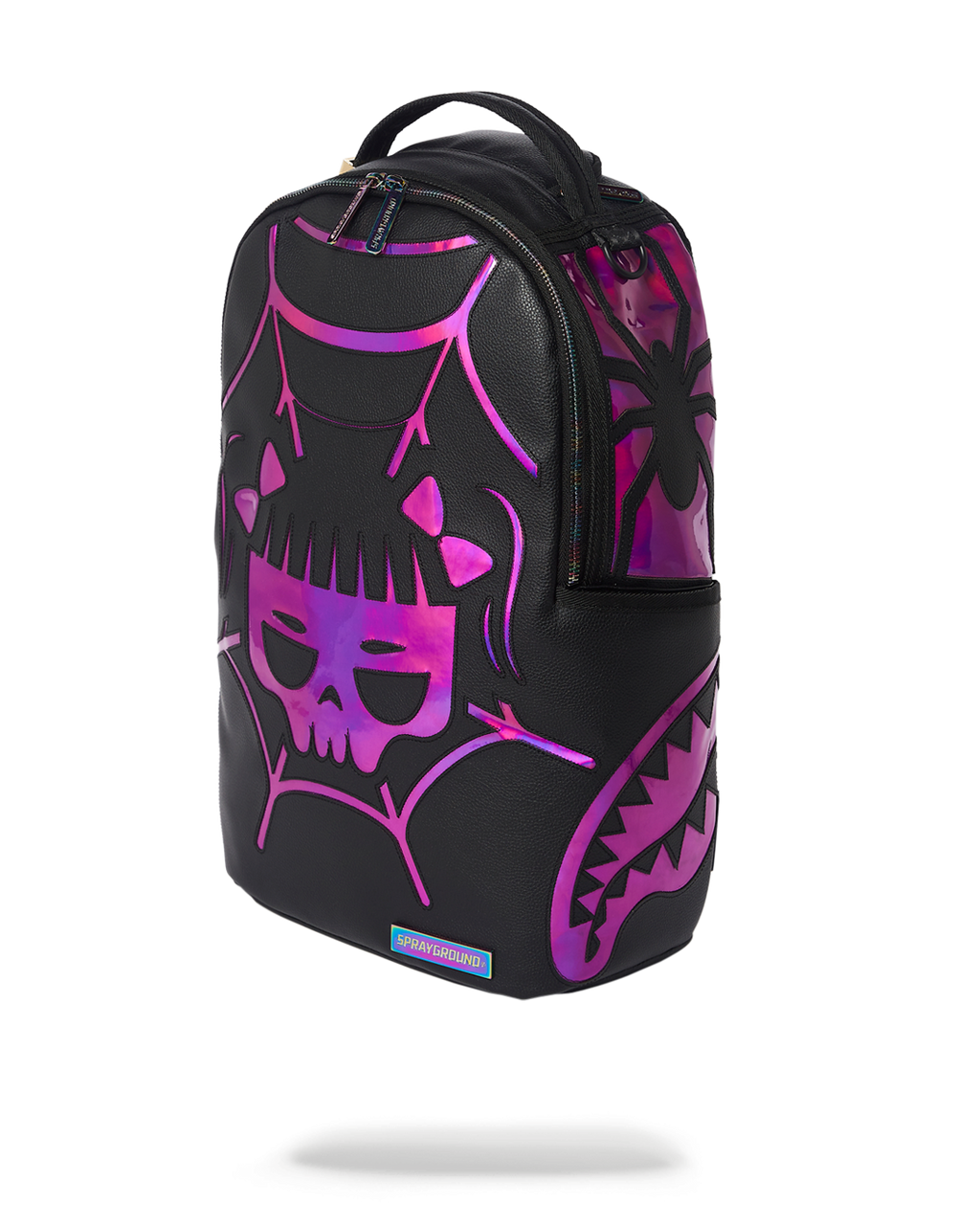 SPRAYGROUND Cazzu Iridescent Cut & Sew Spider Skull Shark Backpack (DLXV) — product image 3