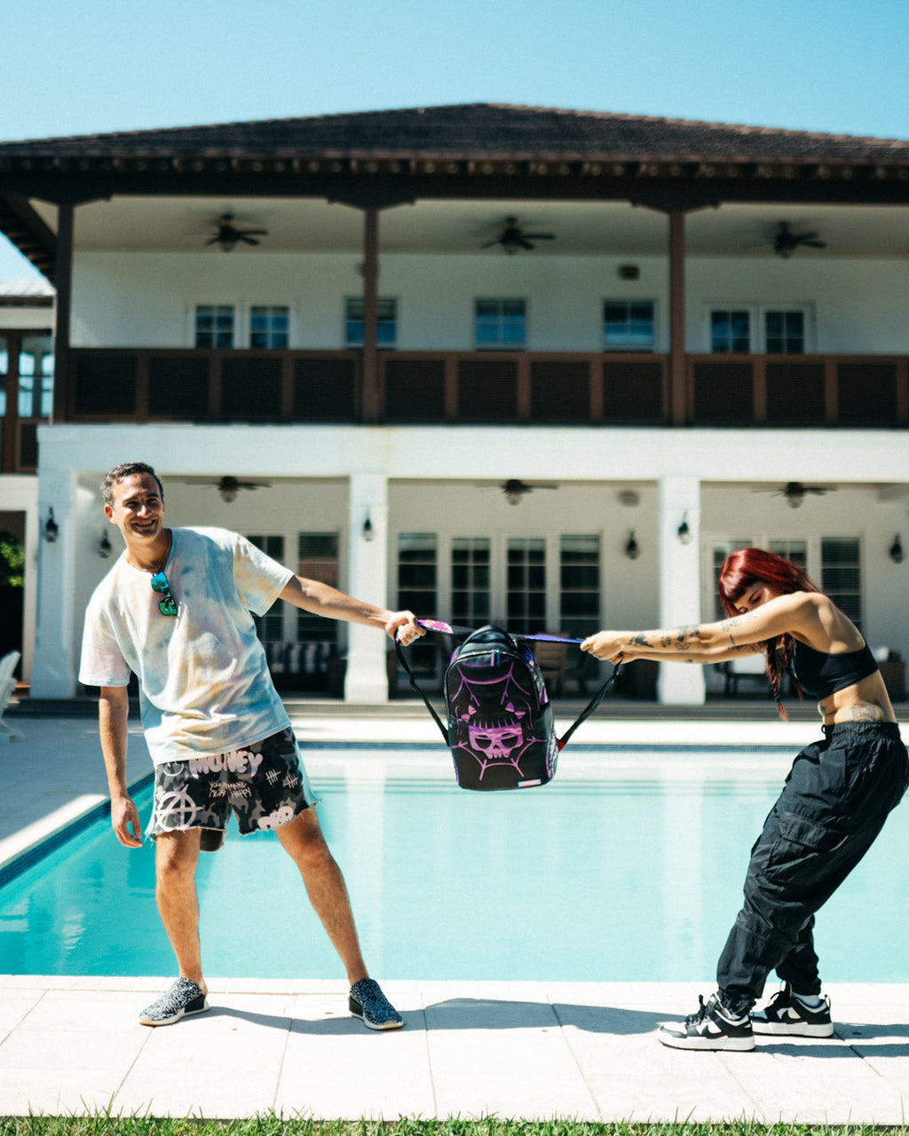 SPRAYGROUND Cazzu Iridescent Cut & Sew Spider Skull Shark Backpack (DLXV) — product image 8