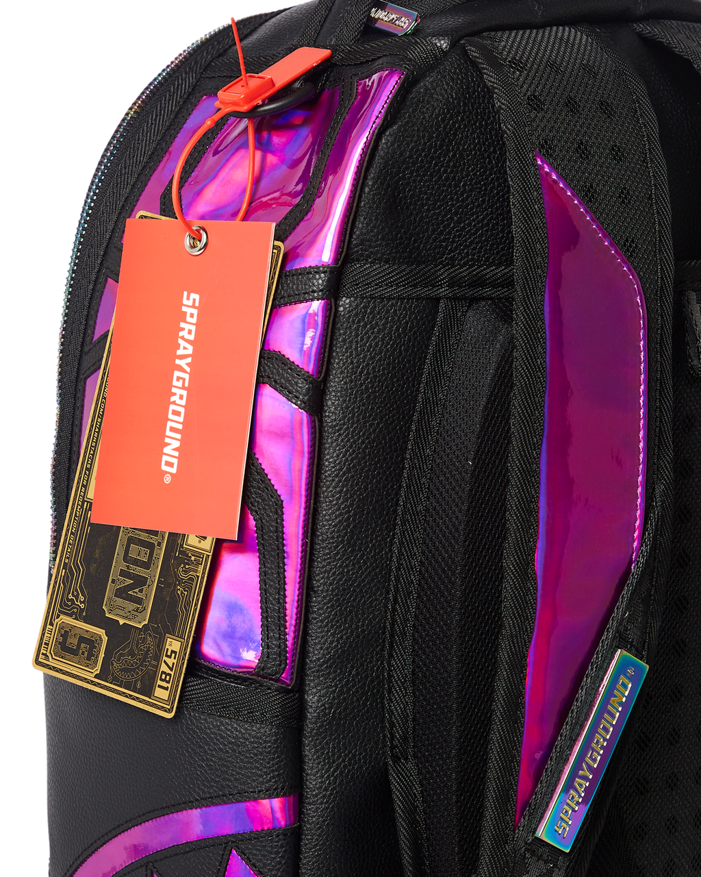 SPRAYGROUND Cazzu Iridescent Cut & Sew Spider Skull Shark Backpack (DLXV) — product image 12
