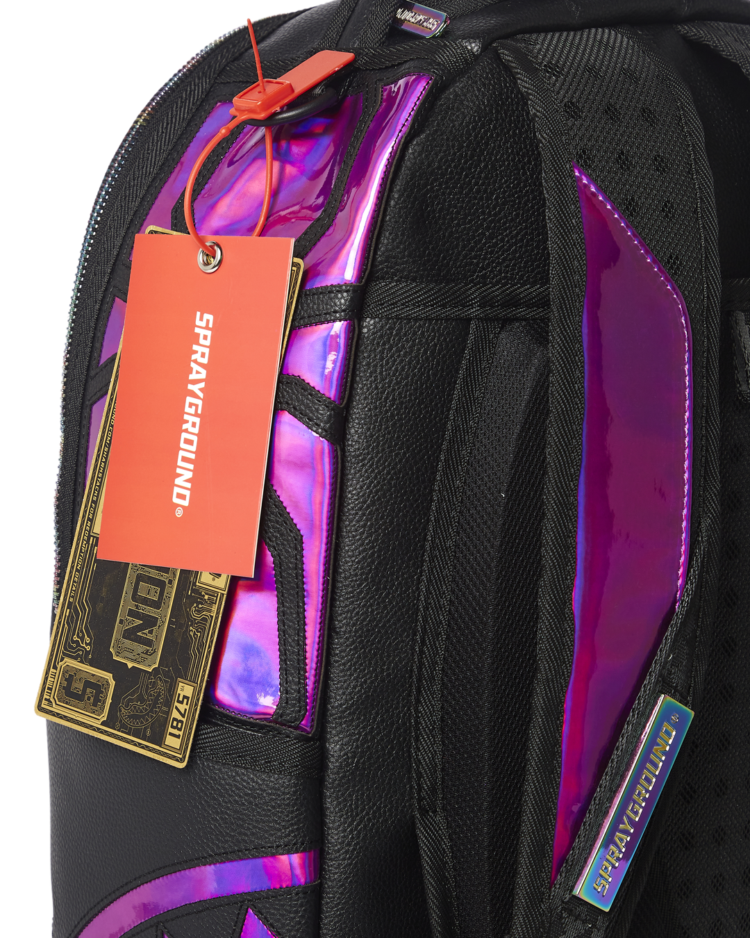 SPRAYGROUND Cazzu Iridescent Cut & Sew Spider Skull Shark Backpack (DLXV) — product image 12