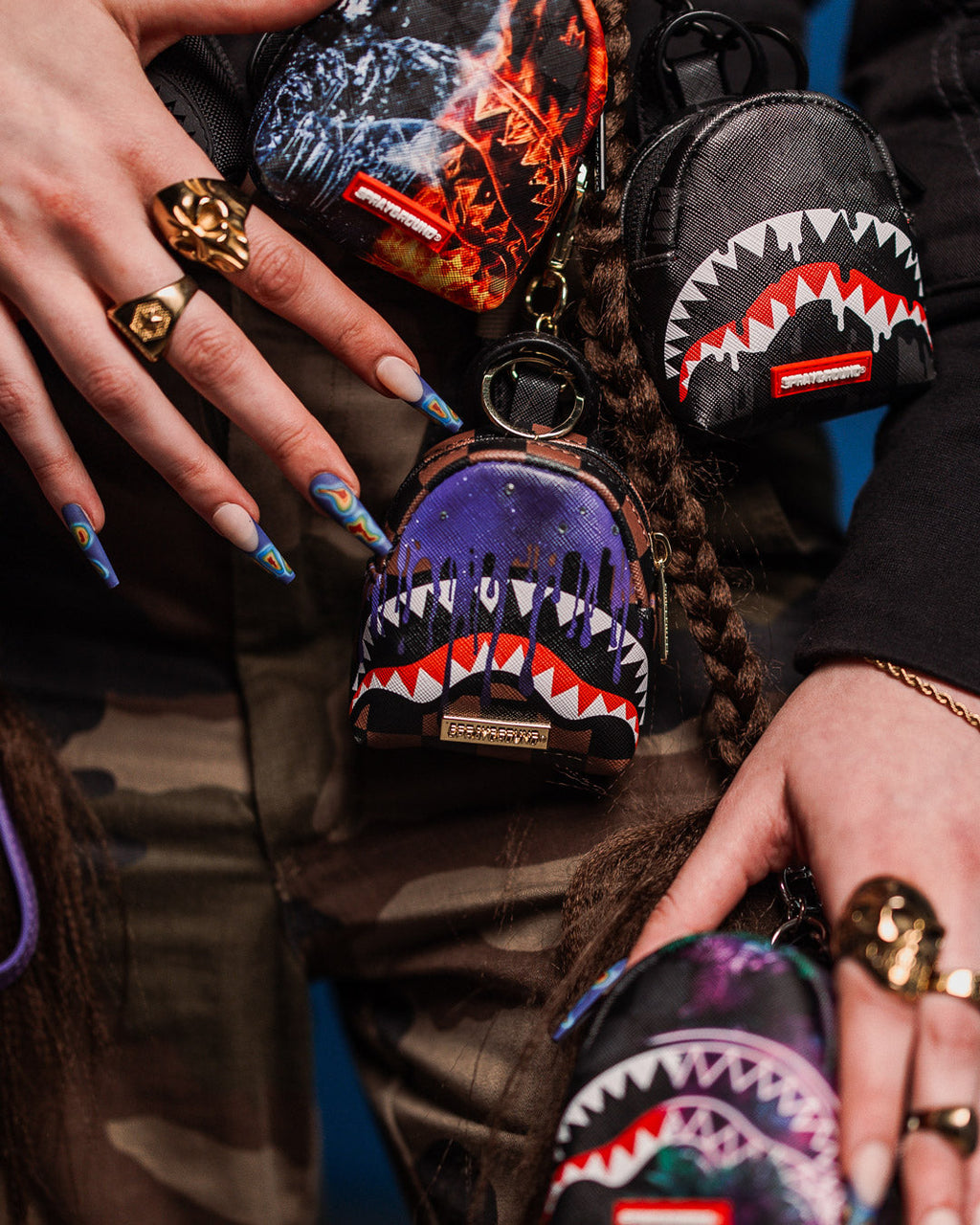 SPRAYGROUND Champion Of The Galaxy Backpack Keychain — product image 4