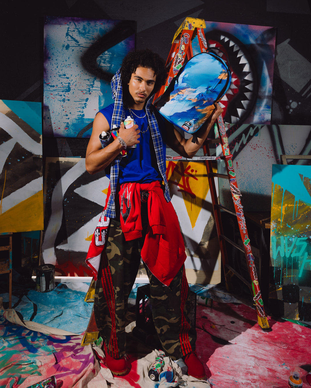 SPRAYGROUND Wynwood Walls Collab Digital Does July Backpack — product image 4