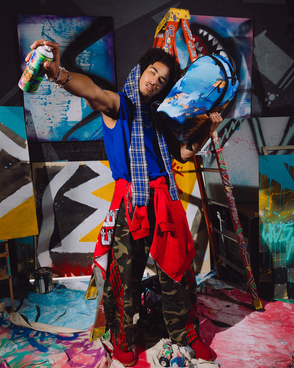 SPRAYGROUND Wynwood Walls Collab Digital Does July Backpack — product image 6