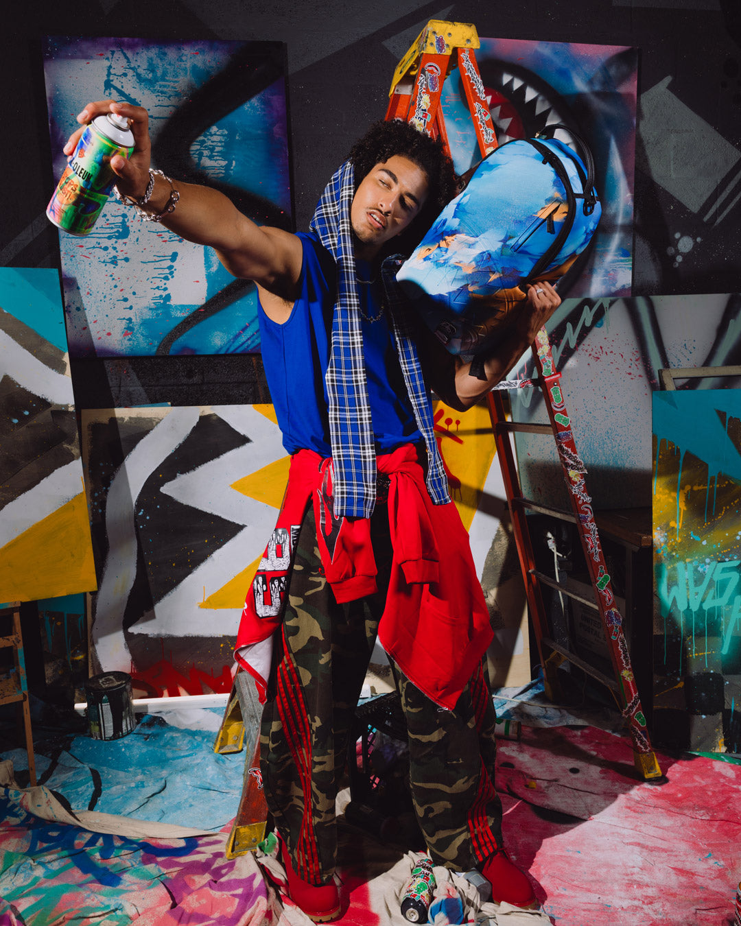 SPRAYGROUND Wynwood Walls Collab Digital Does July Backpack — product image 6