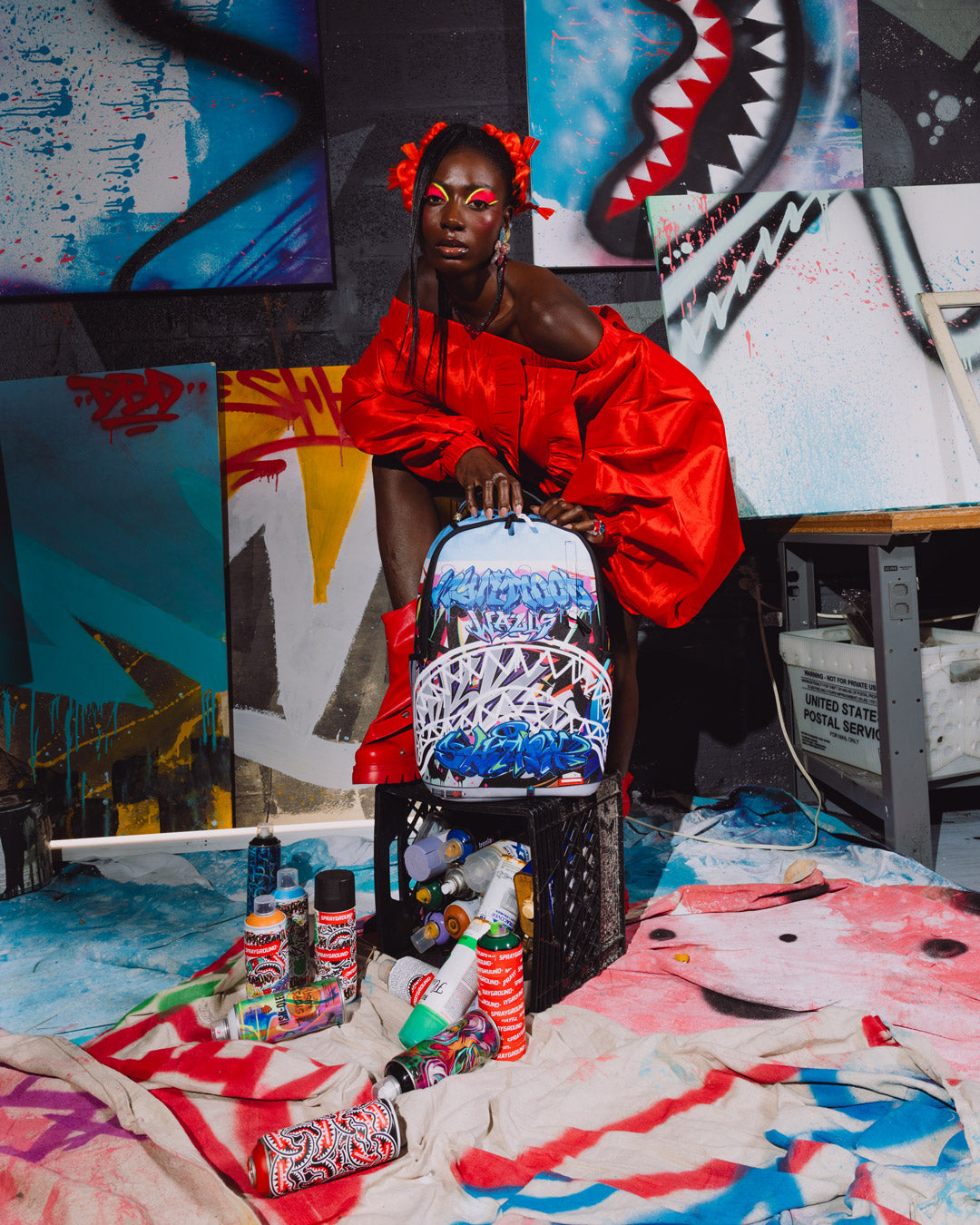 SPRAYGROUND Wynwood Walls Collab Mural Museum Backpack — product image 2