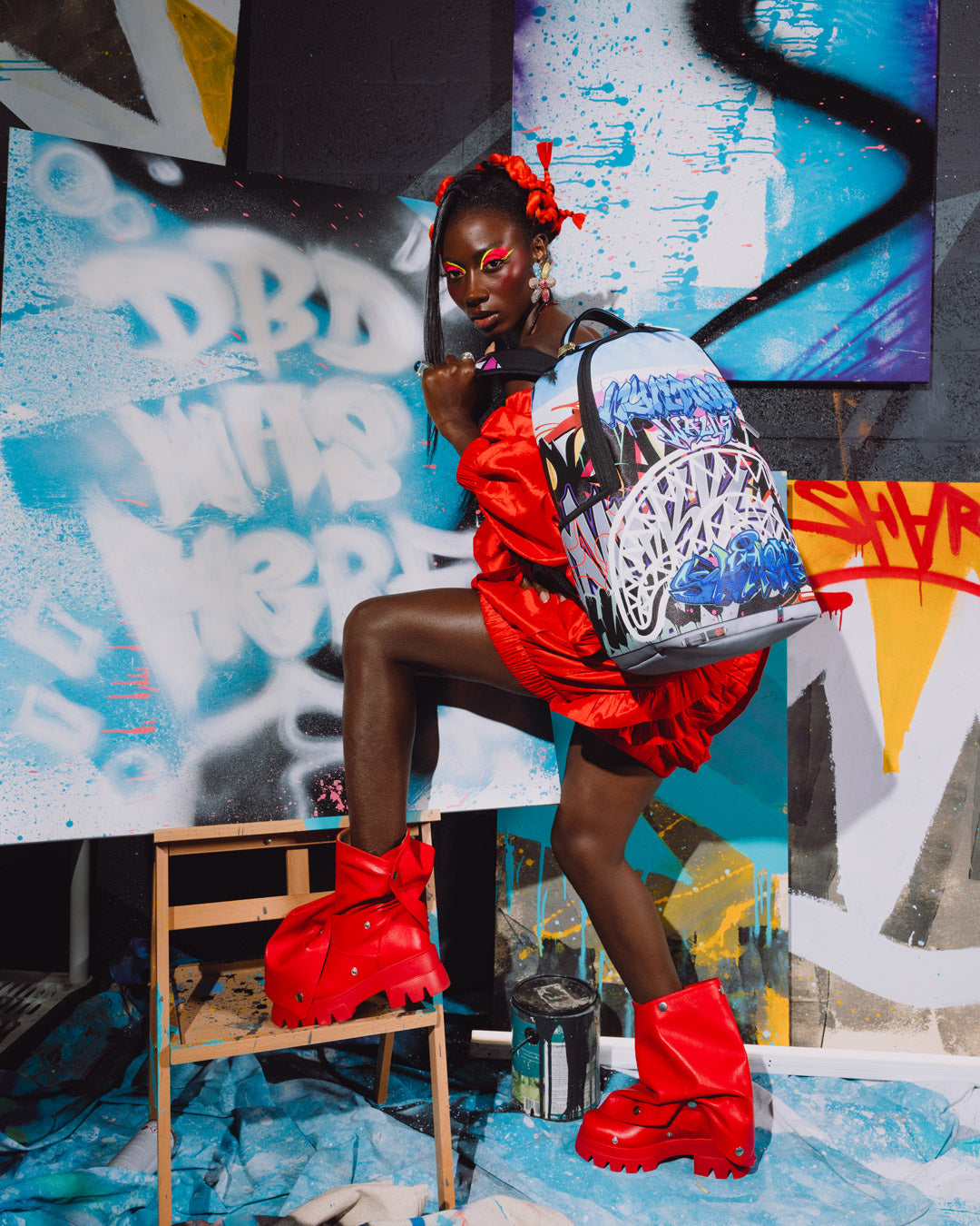 SPRAYGROUND Wynwood Walls Collab Mural Museum Backpack — product image 6