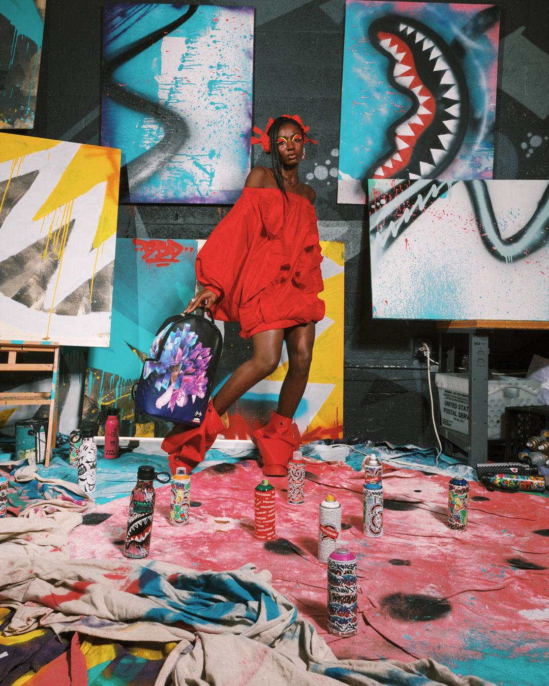 SPRAYGROUND Wynwood Walls Collab Sophie Mess Fernweh Backpack — product image 2