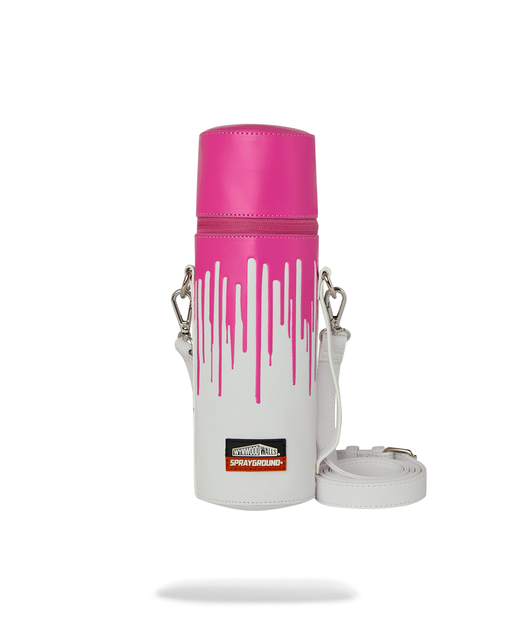 SPRAYGROUND Wynwood Walls Collab Water Bottle Or Spraycan Holder (Wht/Pnk) — product image 1